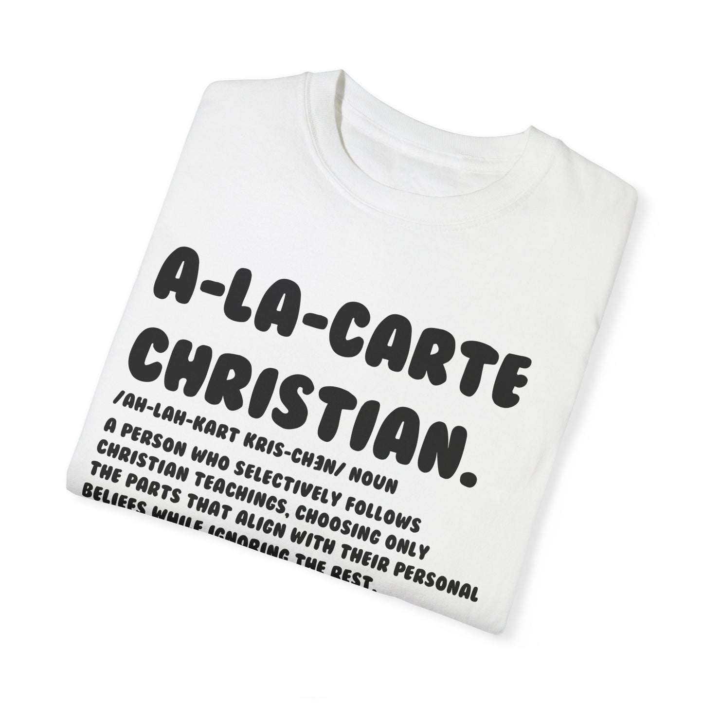 A La Carte Christian Tee - Basic White