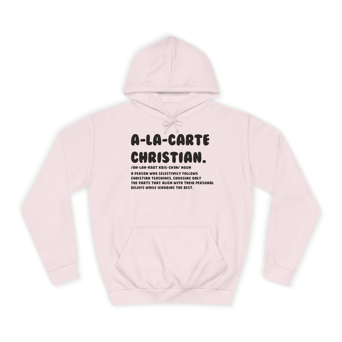 A La Carte Christian Hoodie - Baby Pink