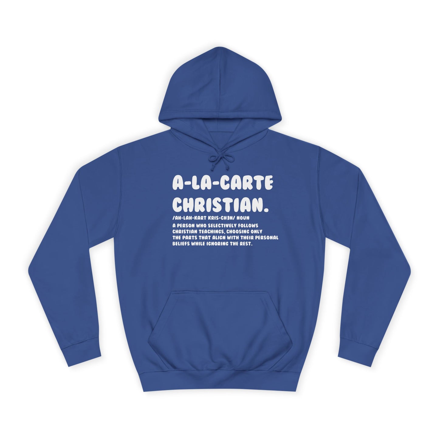 A La Carte Christian Hoodie - Royal Blue