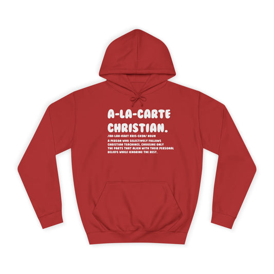 A La Carte Christian Hoodie - Fire Red