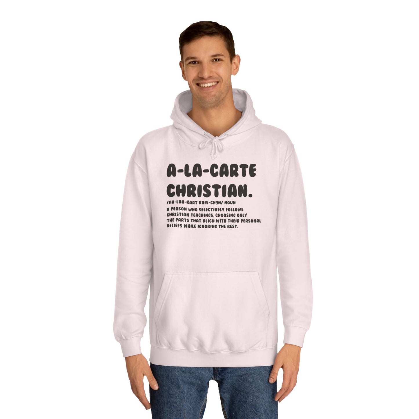 A La Carte Christian Hoodie - Baby Pink