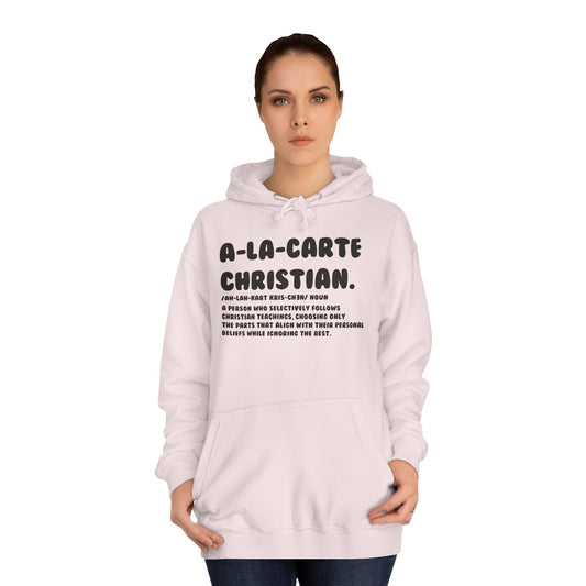 A La Carte Christian Hoodie - Baby Pink