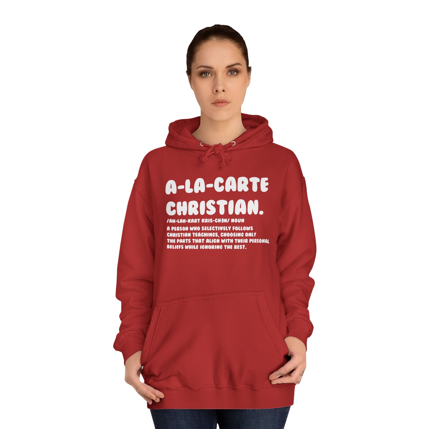 A La Carte Christian Hoodie - Fire Red