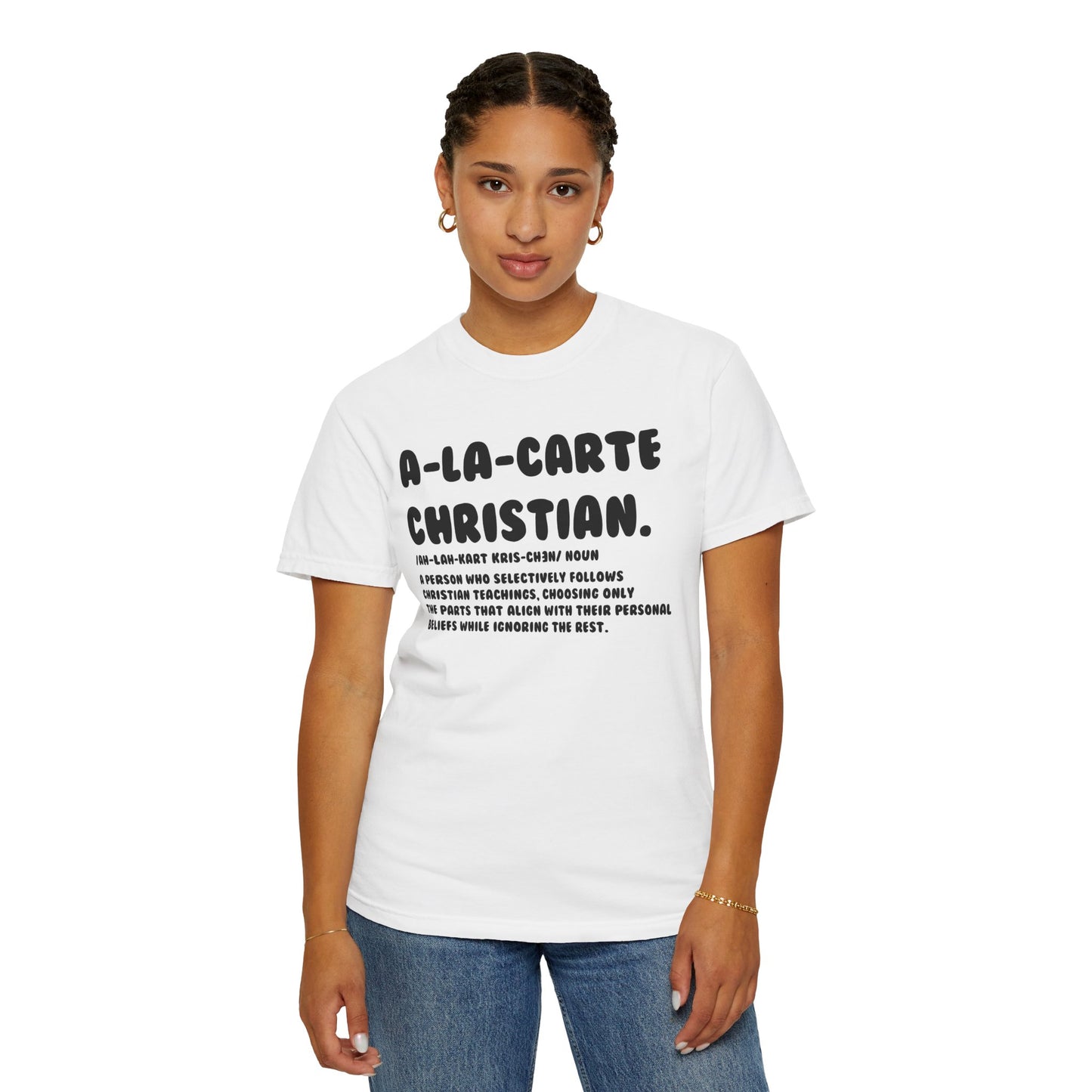 A La Carte Christian Tee - Basic White